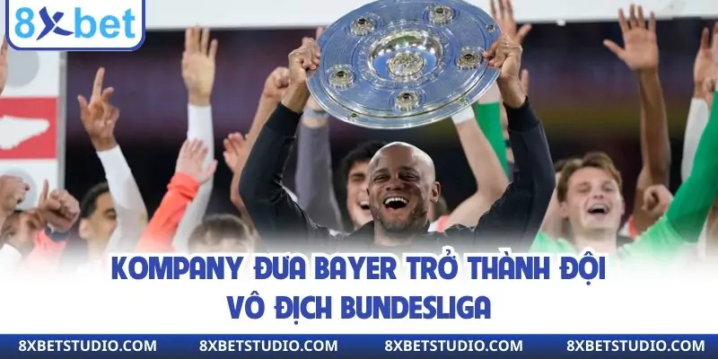 Kompany đưa Bayer trở thành đội vô địch Bundesliga